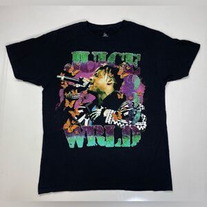 Juice Wrld Graphic T-shirt Men Medium Black Short Sleeve Music